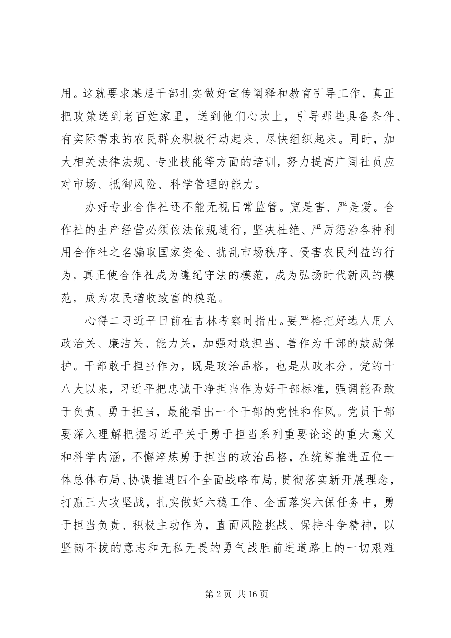 2023年吉林调研致辞精神学习心得.docx_第2页