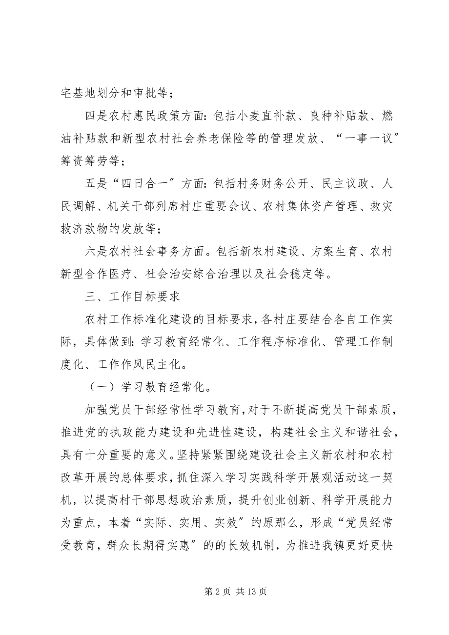 2023年镇委办农村工作规范化建设意见.docx_第2页