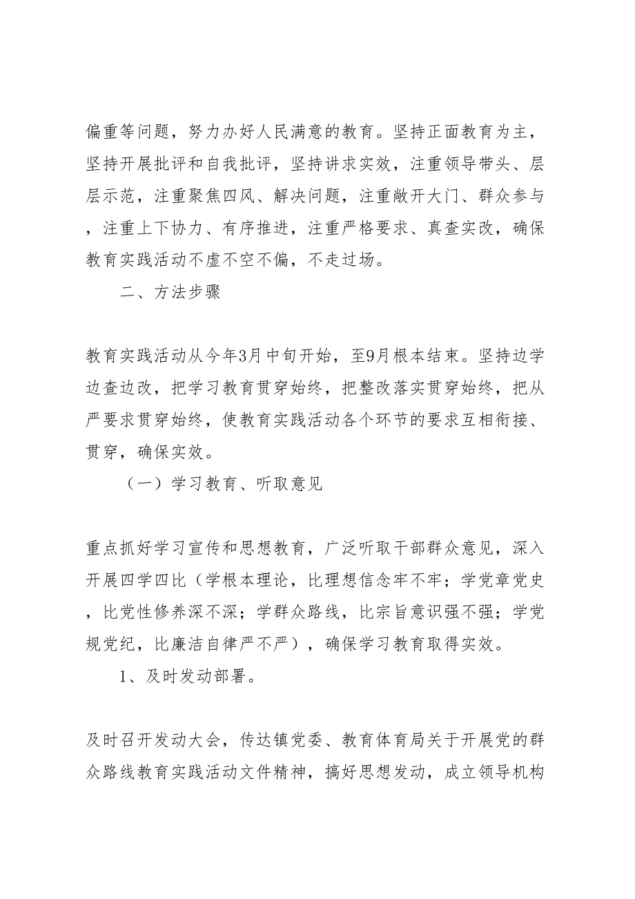 2023年东振中学党的群众路线教育实践活动实施方案.doc_第2页