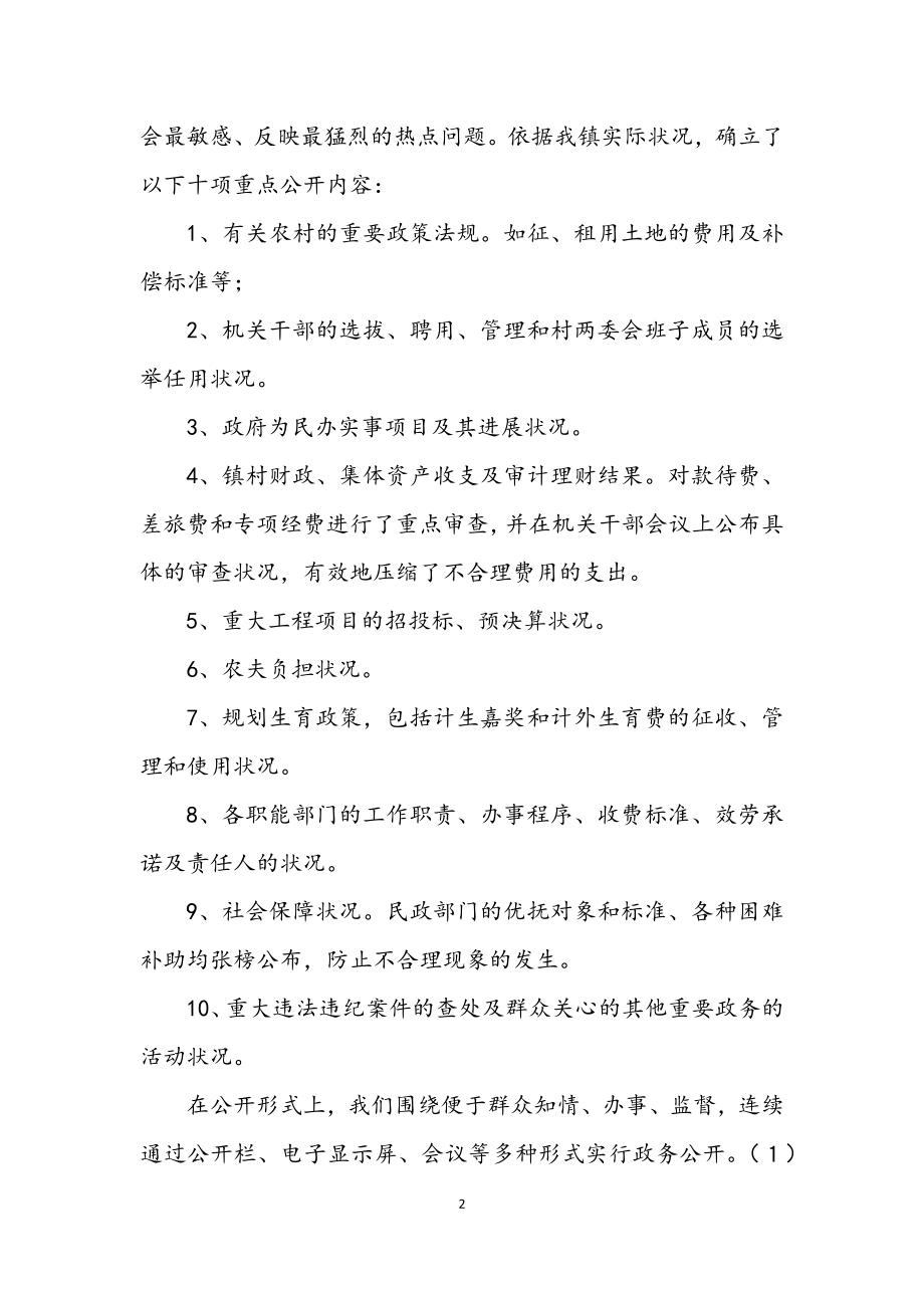 2023年全镇政务公开工作总结.docx_第2页