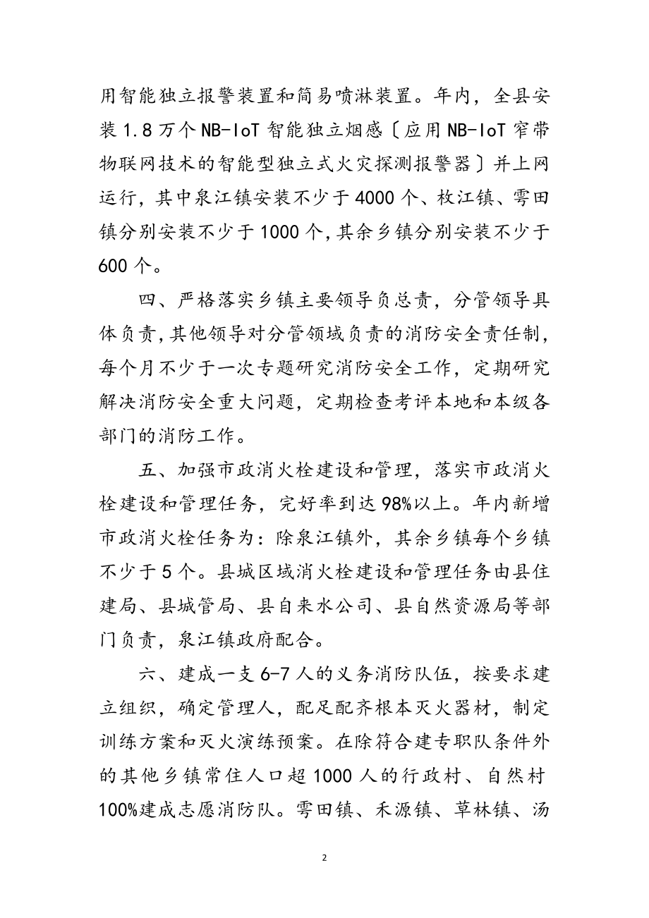 2023年乡镇消防工作计划范文.doc_第2页