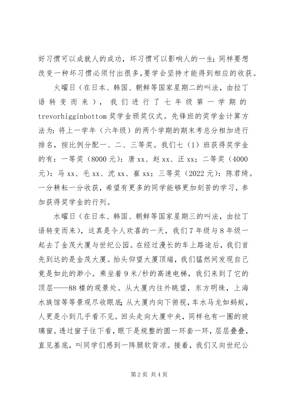 2023年班级给家长周工作总结信.docx_第2页