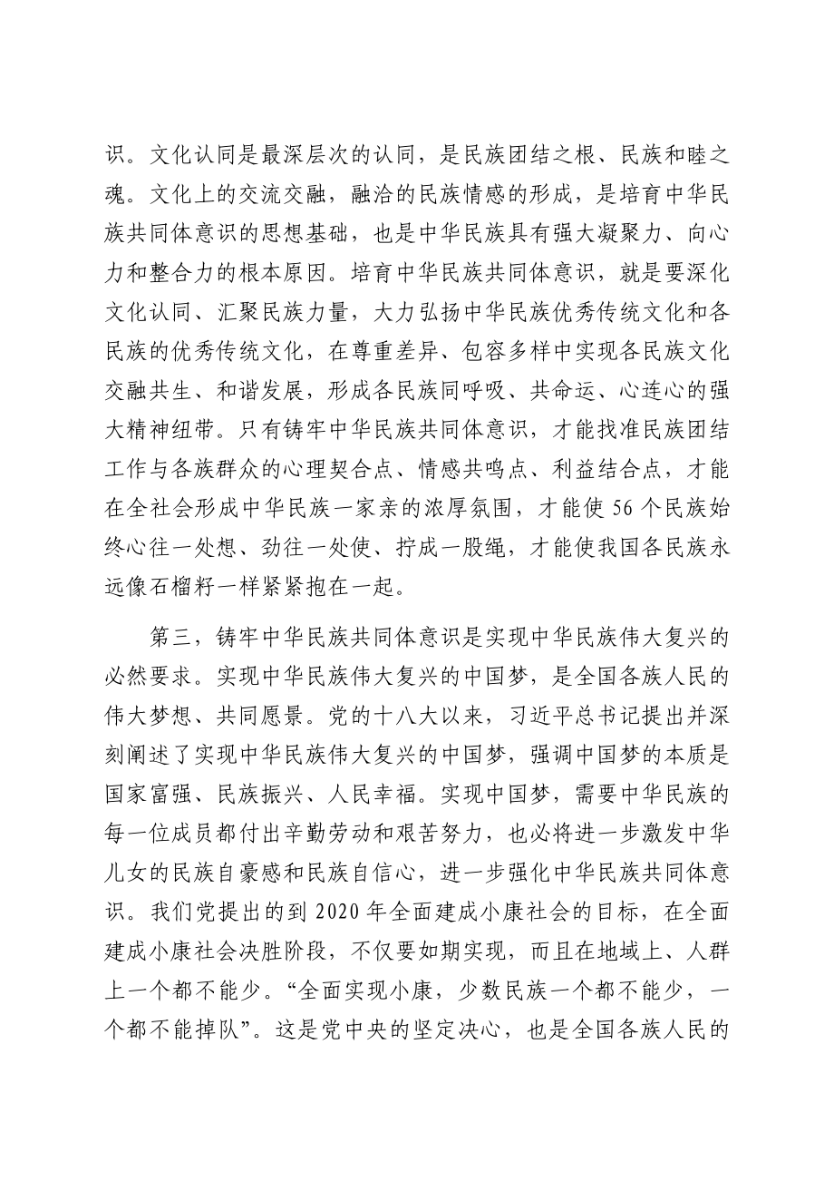 铸牢中华民族共同体意识研讨发言材料.docx_第3页