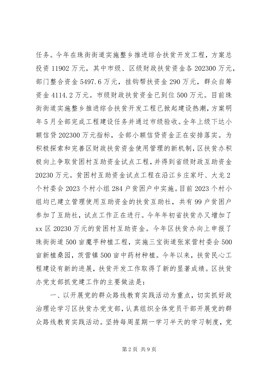 2023年扶贫办党支部党建工作总结.docx_第2页