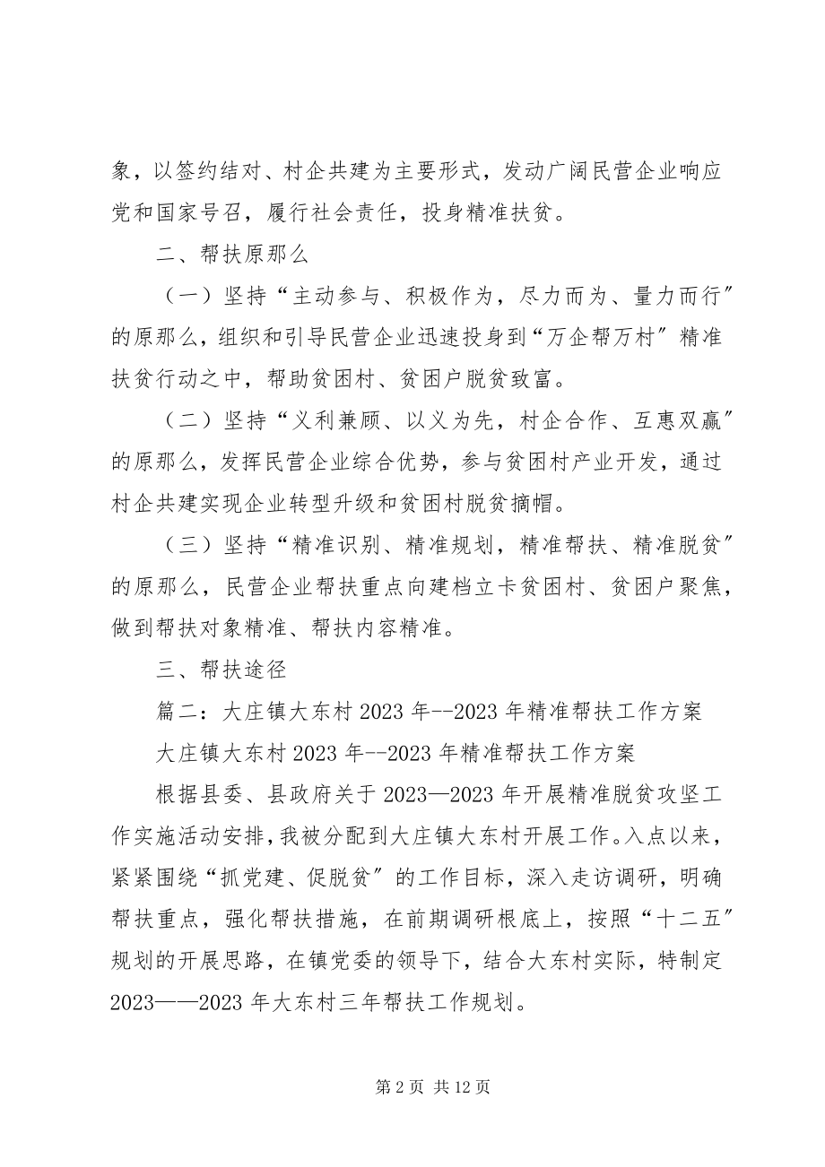 2023年公司企业精准扶贫行动实施方案.docx_第2页