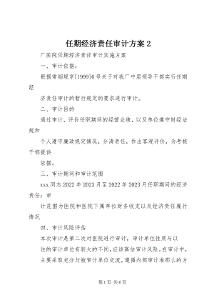 2023年任期经济责任审计方案2.docx