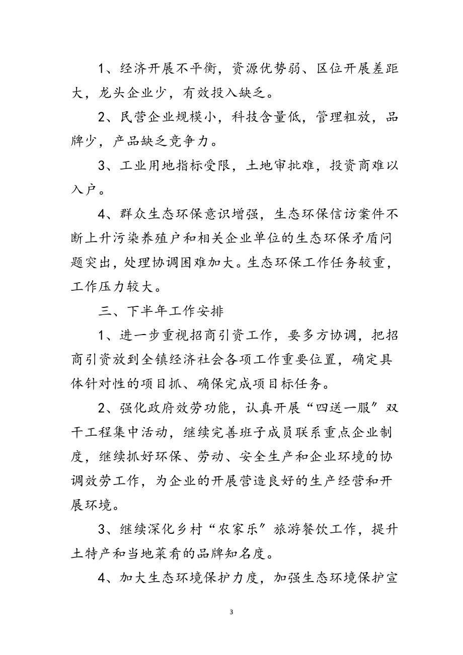 2023年经发办上半年工作总结及下半年打算范文.doc_第3页