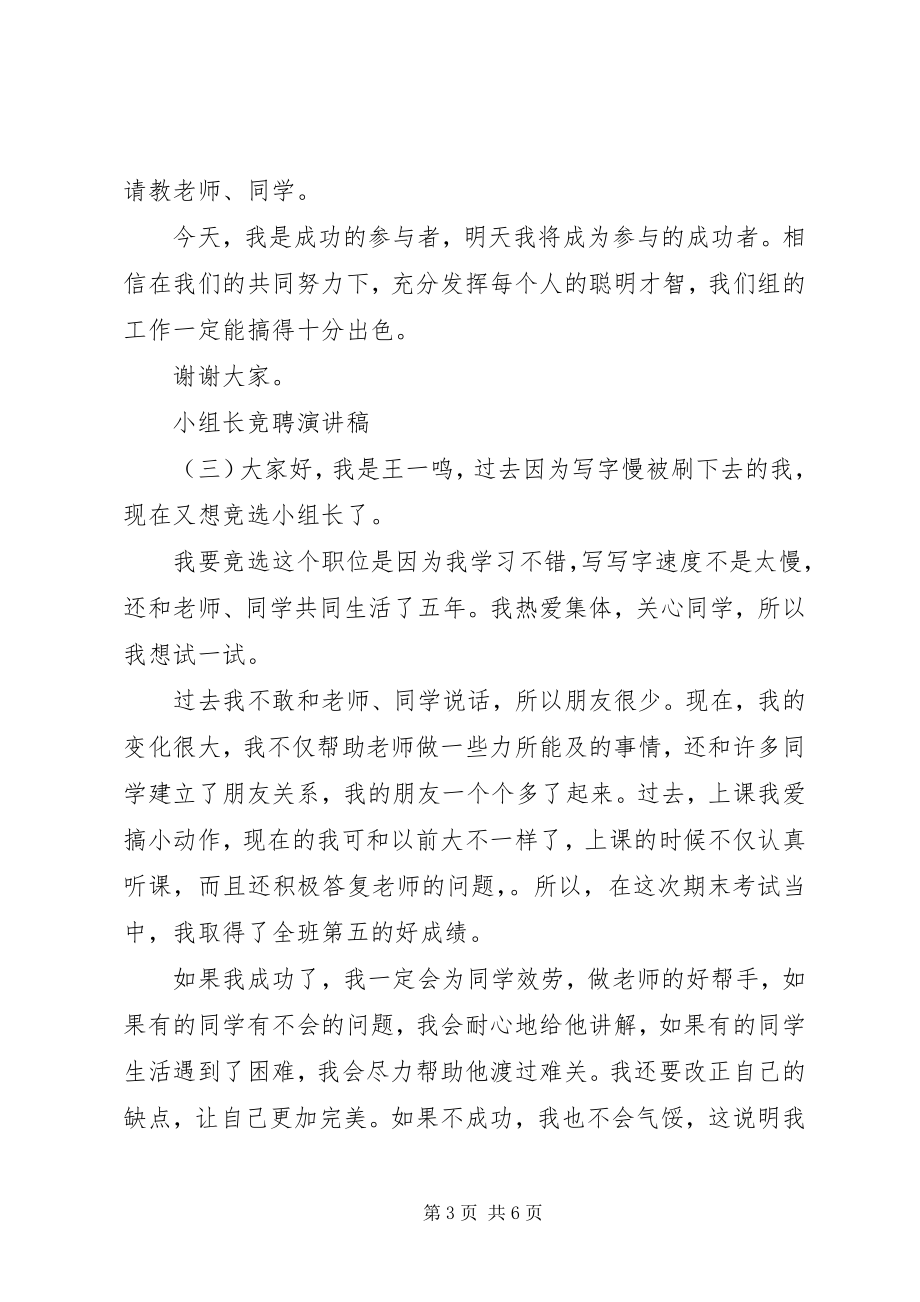 2023年小组长竞聘演讲稿.docx_第3页