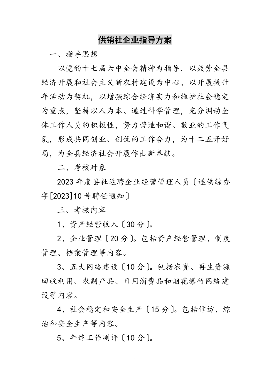 2023年供销社企业指导方案范文.doc_第1页