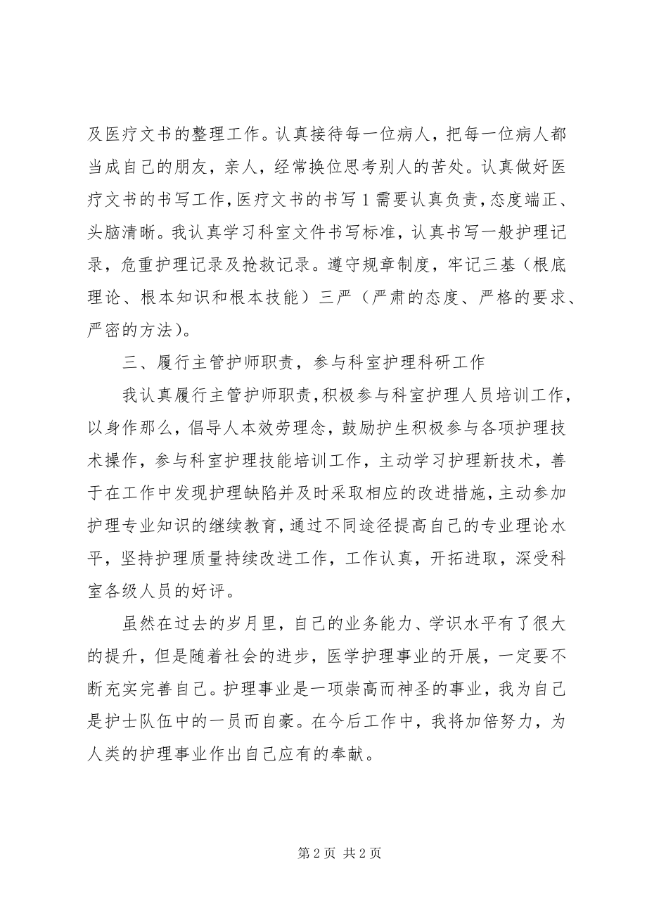 2023年主管护师年度个人工作总结例文.docx_第2页