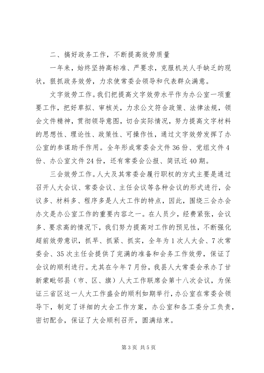 2023年人大常委会的办公室工作总结.docx_第3页