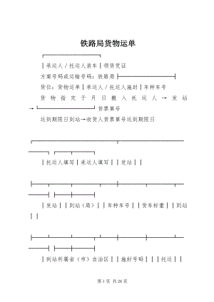 2023年铁路局货物运单.docx