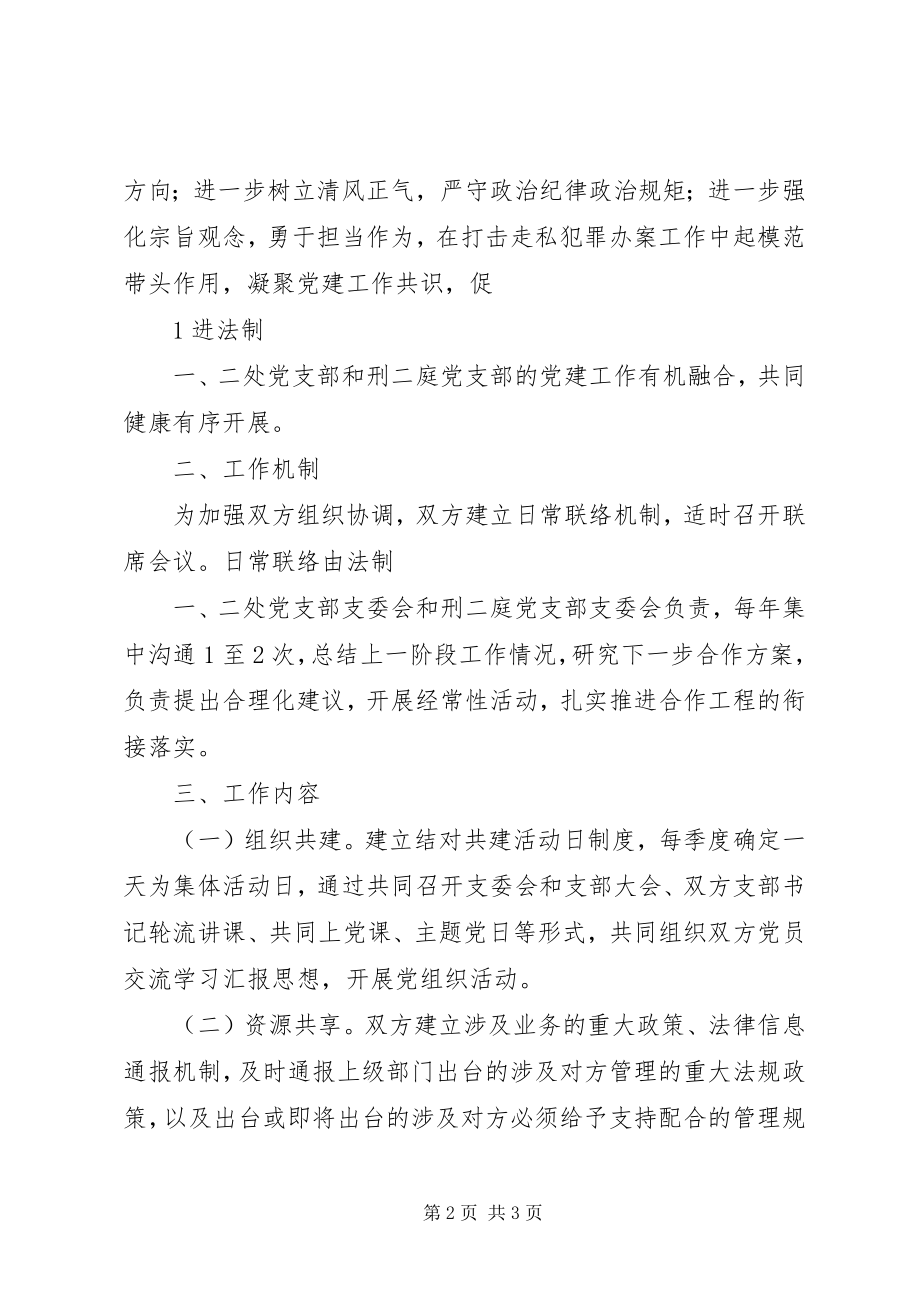 2023年XX党支部结对共建方案精选合集新编.docx_第2页