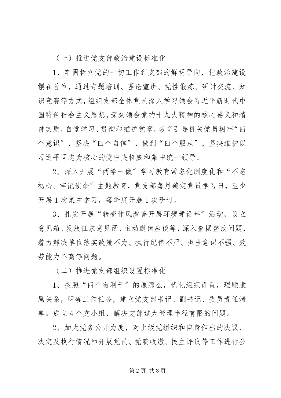 2023年县政府办公室党支部标准化建设工作计划.docx_第2页