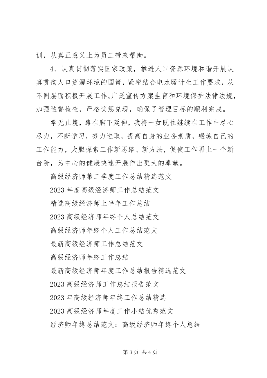 2023年高级经济师年度工作总结2.docx_第3页