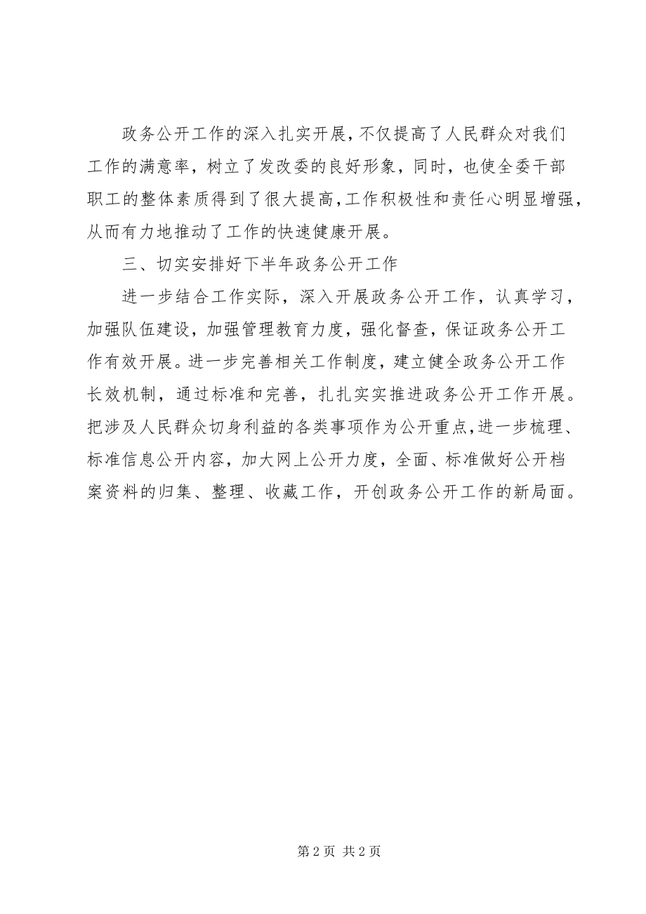 2023年上半年县发改委政务公开工作总结总结.docx_第2页