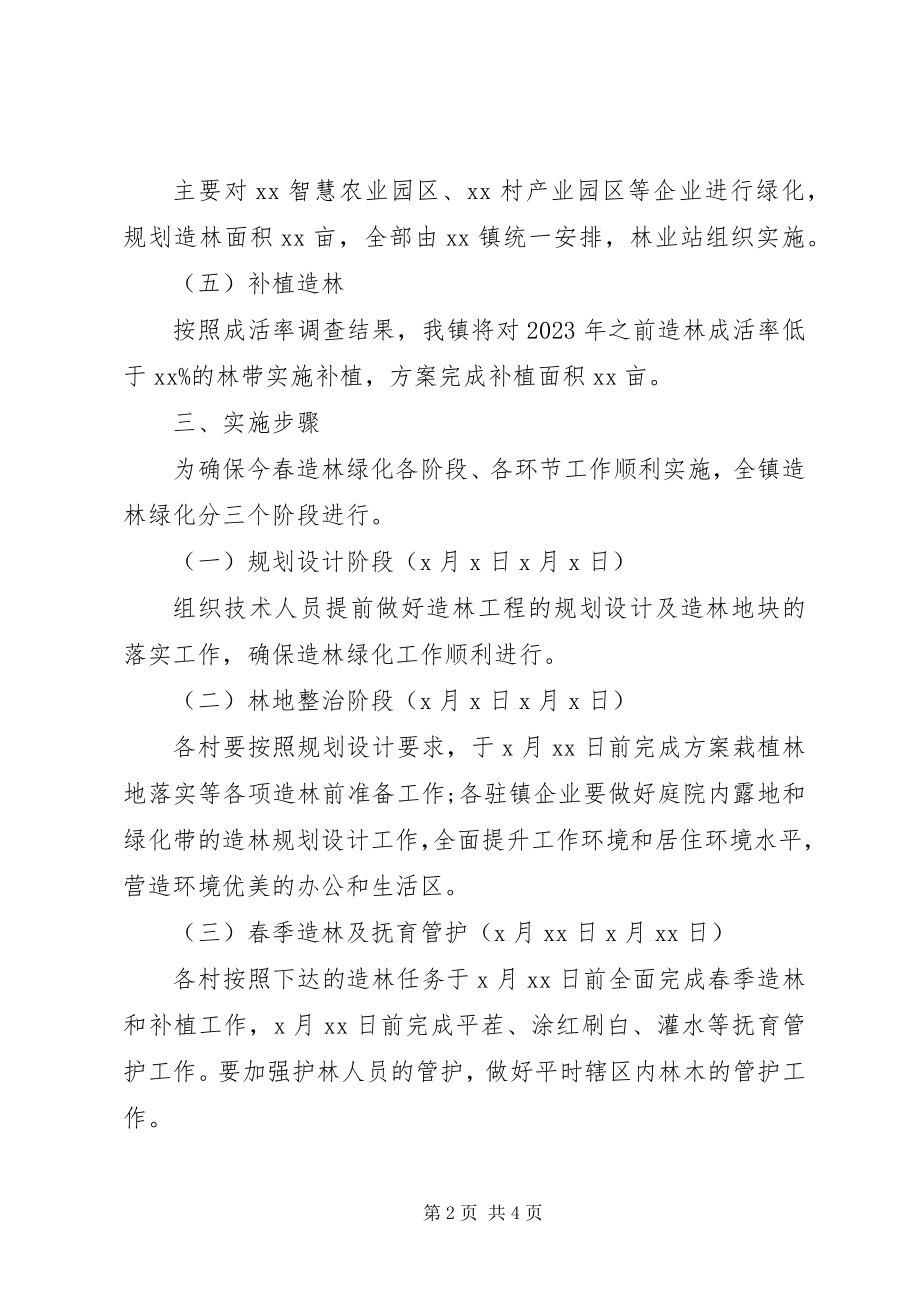 2023年乡镇春季植树造林实施方案.docx_第2页