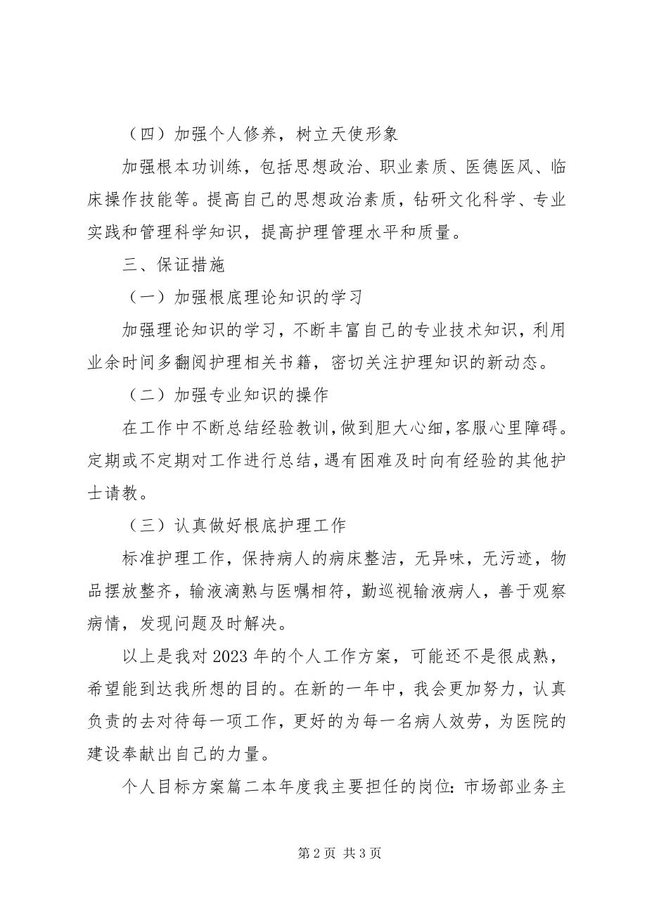 2023年个人目标计划新编.docx_第2页