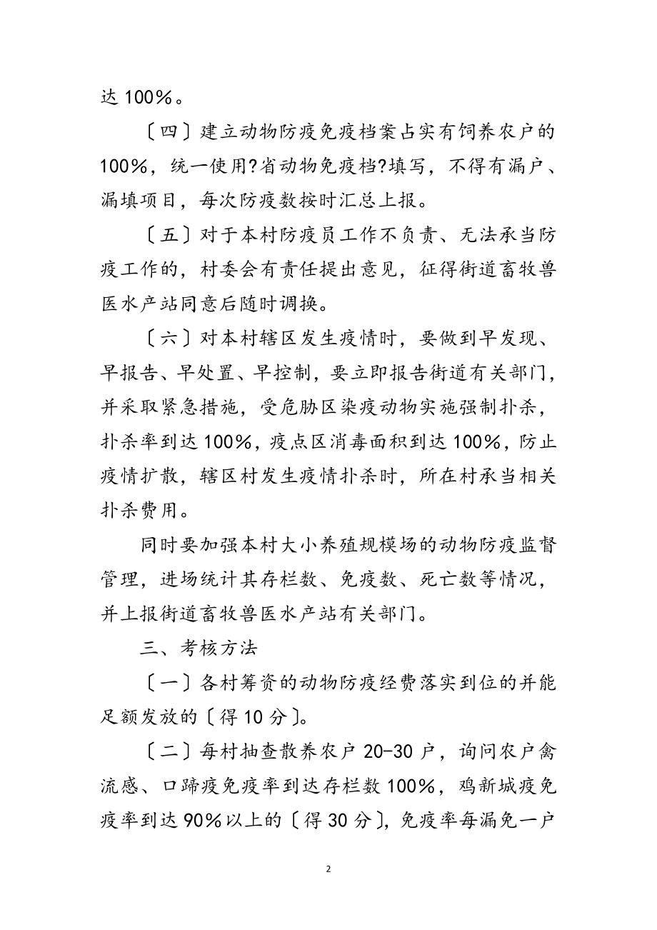 2023年动物防疫和考核工作意见范文.doc_第2页