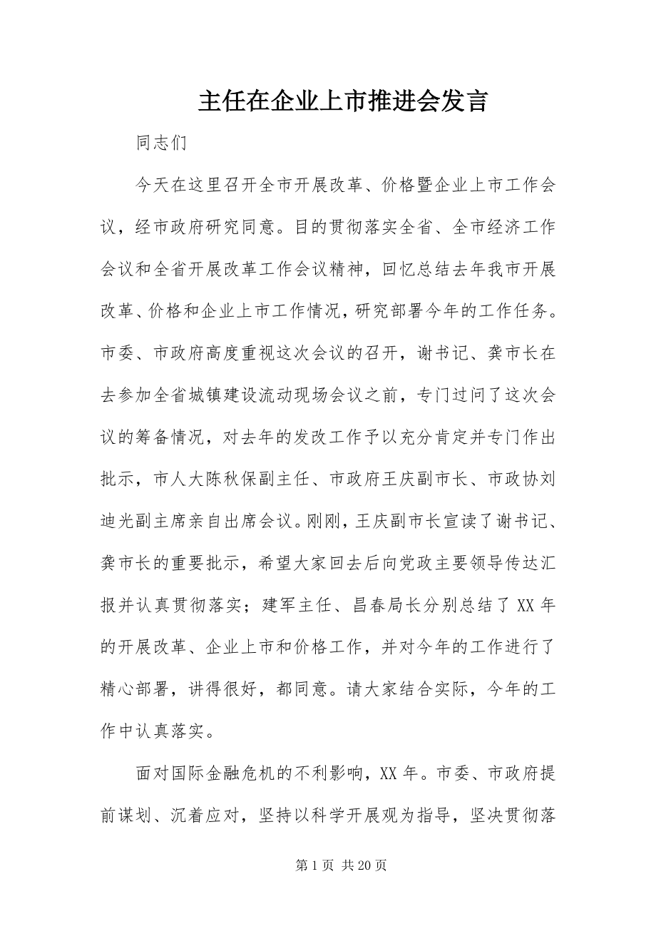 2023年主任在企业上市推进会讲话.docx_第1页