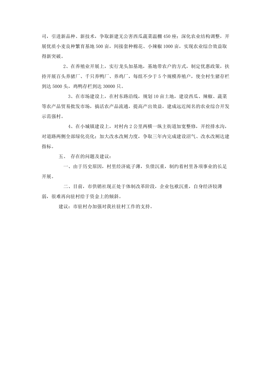 2023年驻村工作座谈会发言提纲.docx_第3页