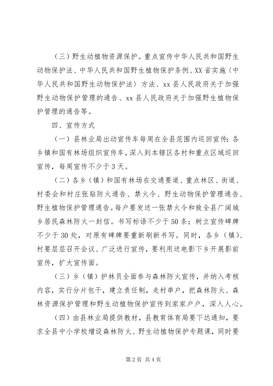 2023年全县森林资源保护管理暨森林防火宣传活动月方案.docx_第2页