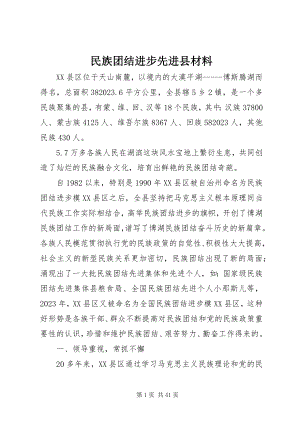 2023年民族团结进步先进县材料.docx