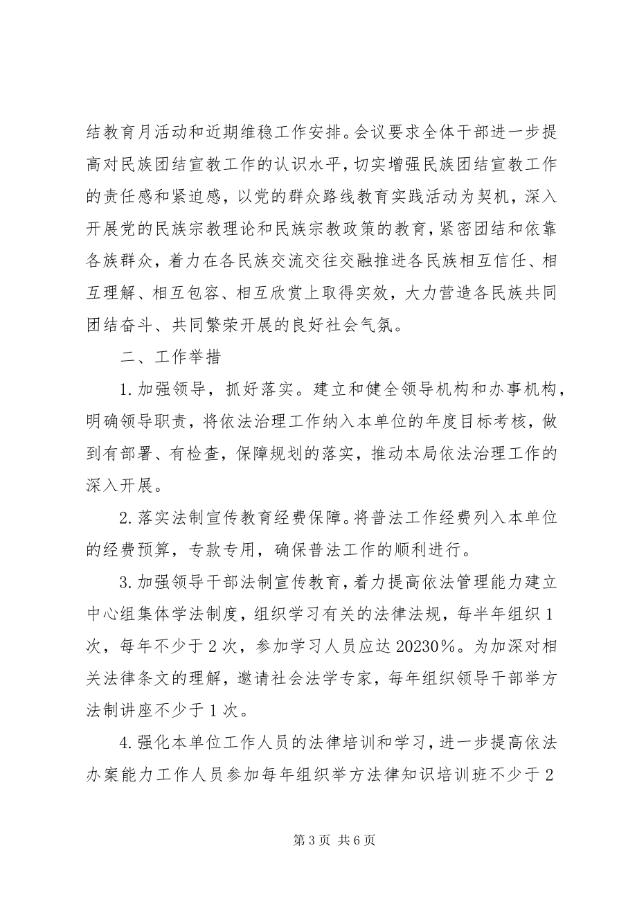 2023年县粮食局半年依法治理工作总结.docx_第3页