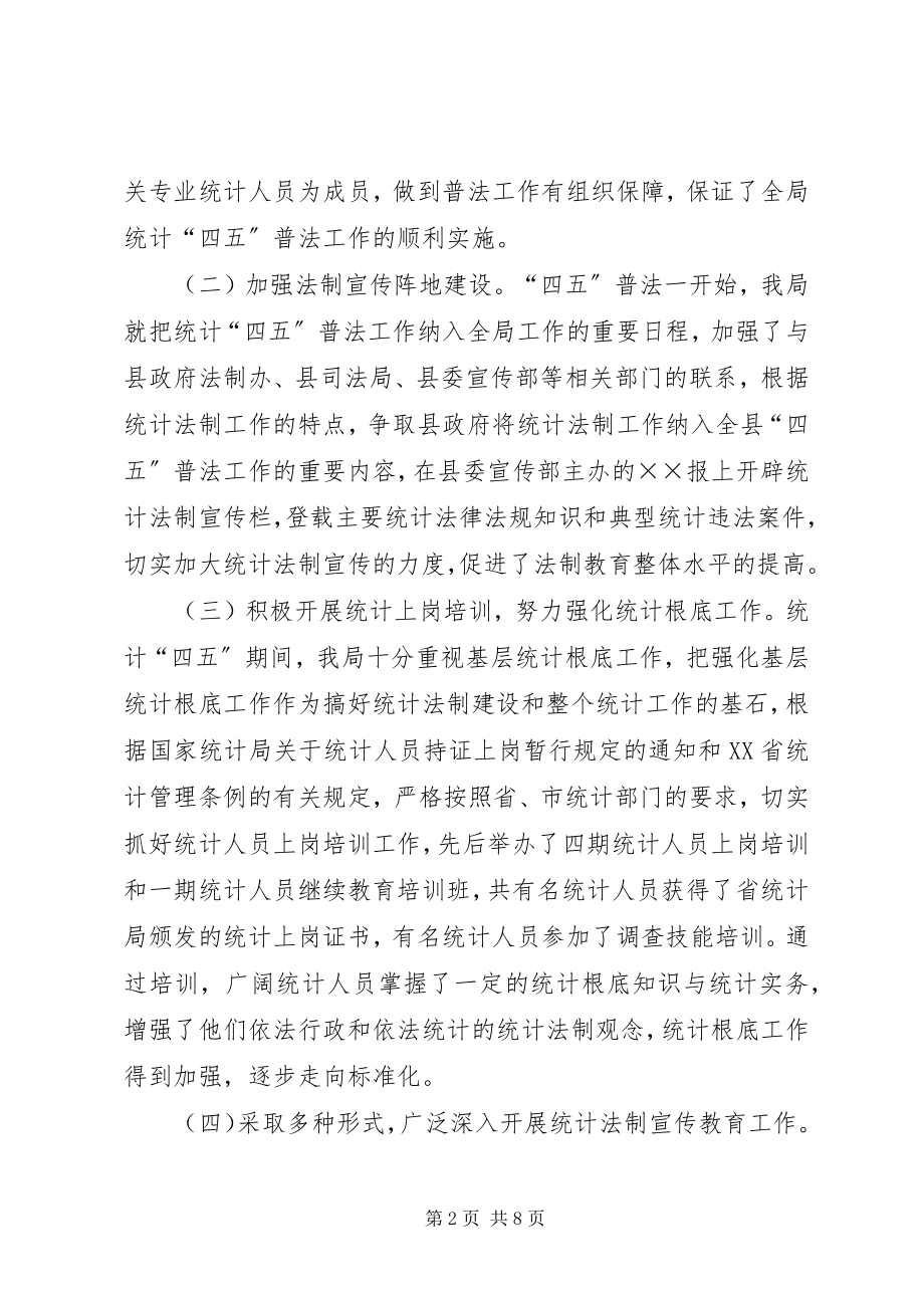 2023年统计局“四五”普法工作总结.docx_第2页