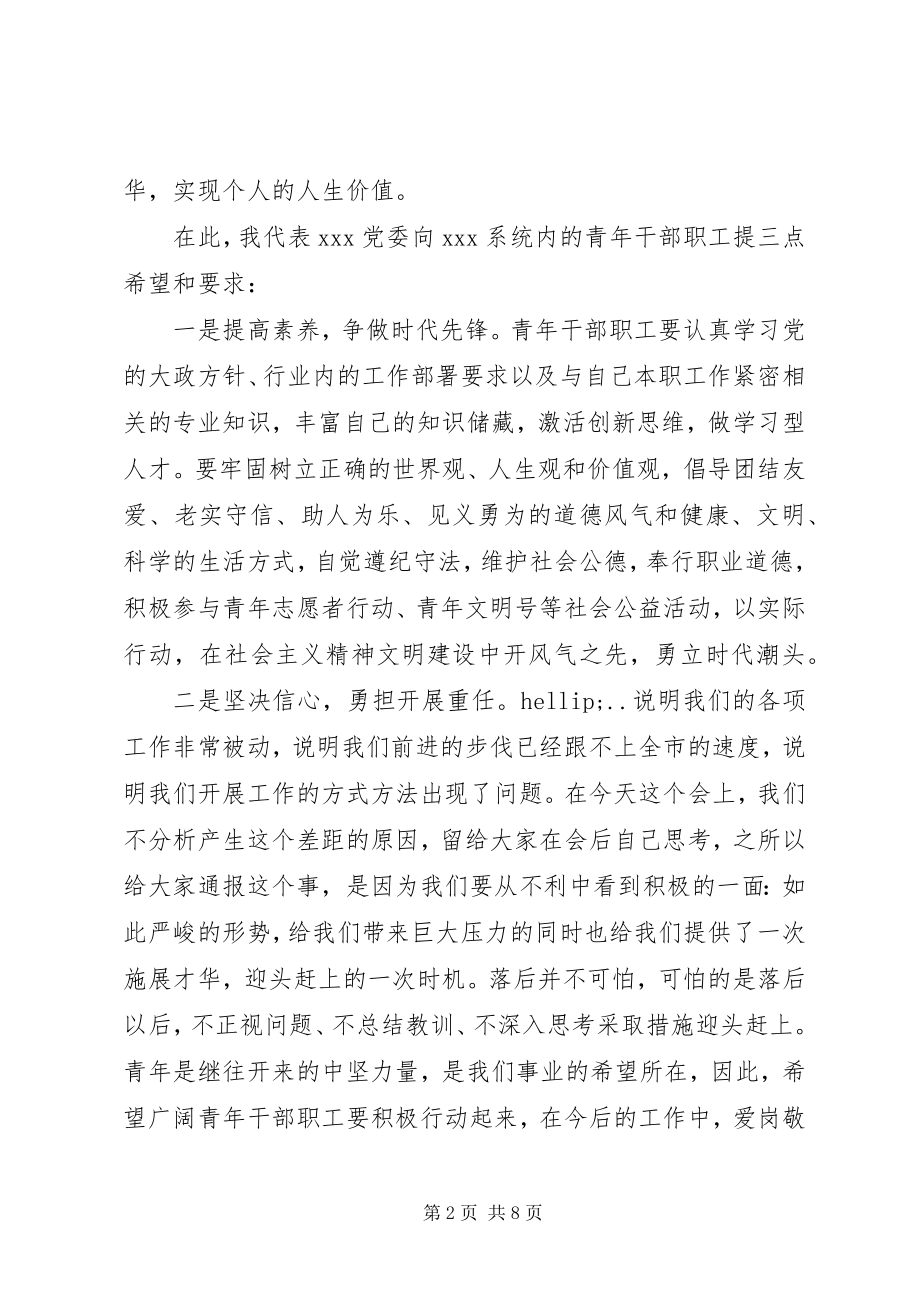 2023年五四青年节座谈会上的致辞.docx_第2页