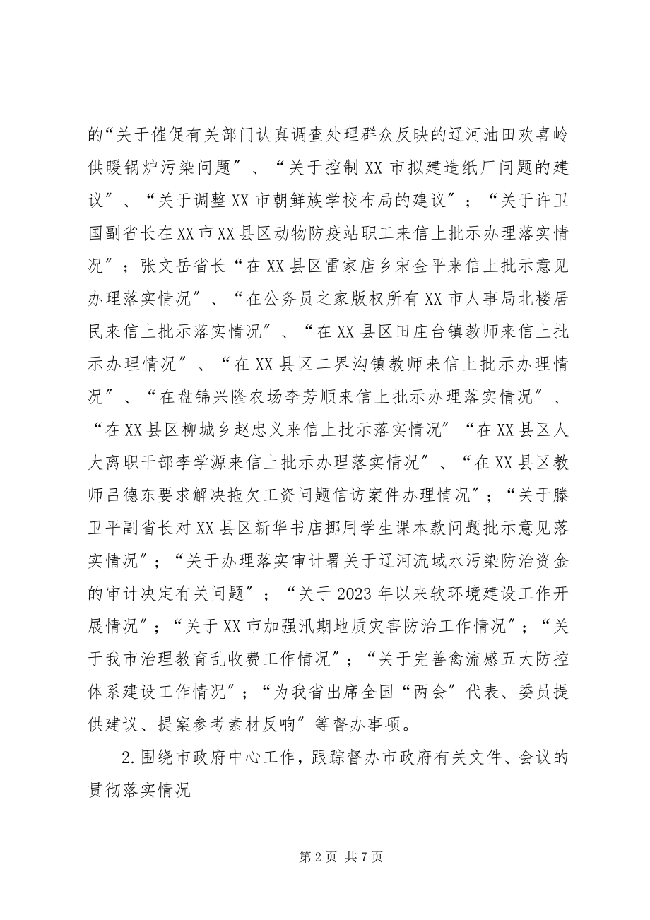 2023年市政府督察室督查工作总结.docx_第2页