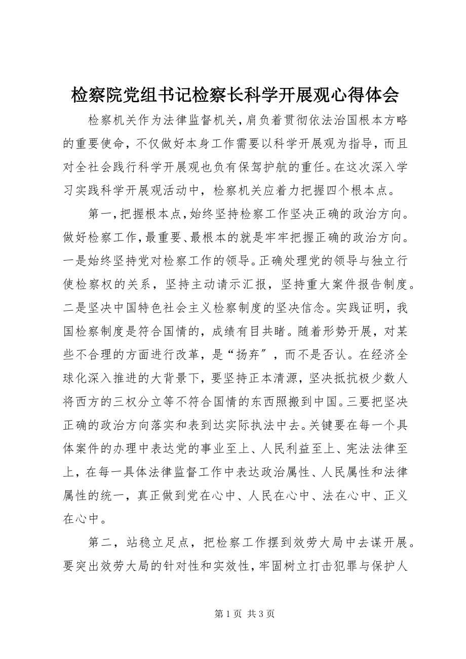 2023年检察院党组书记检察长科学发展观心得体会.docx_第1页