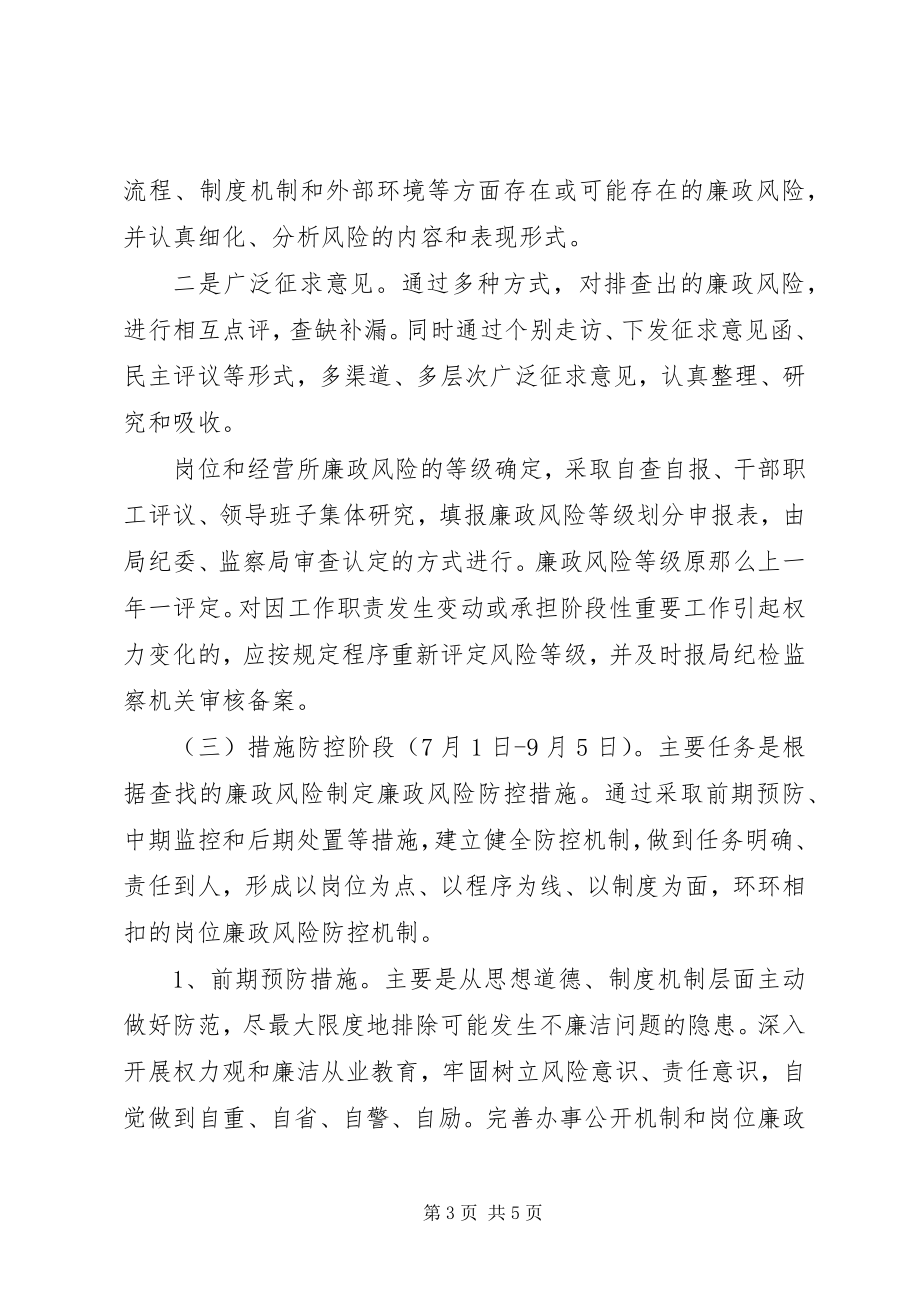 2023年XX县环保局廉政风险防控机制建设实施方案新编.docx_第3页