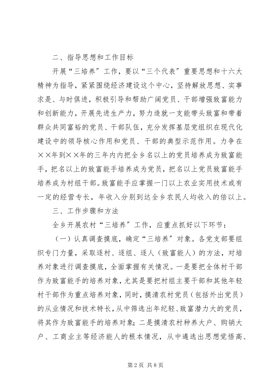 2023年乡镇党基层组织建设三培养活动方案.docx_第2页