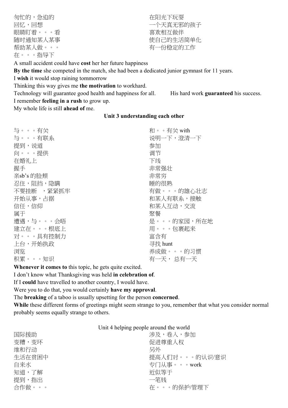 2023年高二英语选修6M6各单元重点词组句式2.docx_第2页