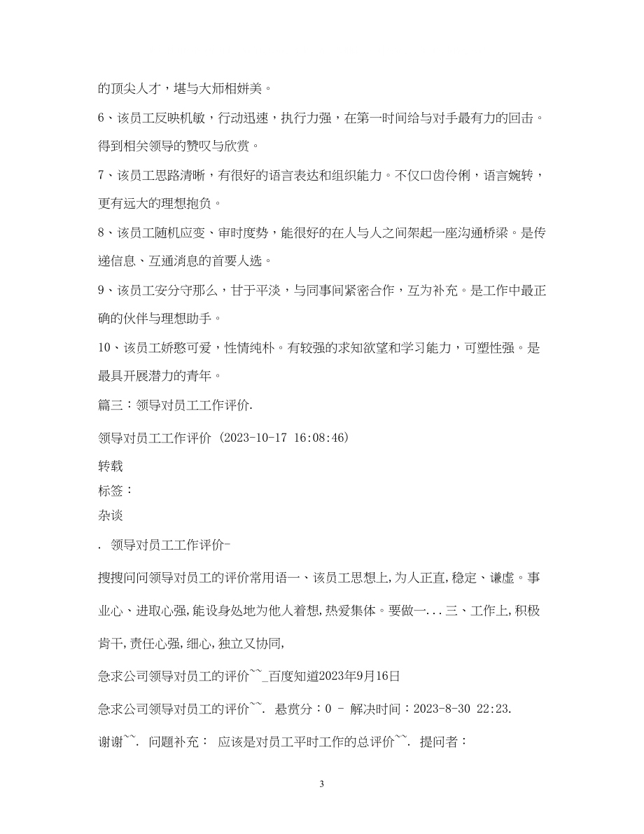 2023年领导对员工的工作评语.docx_第3页