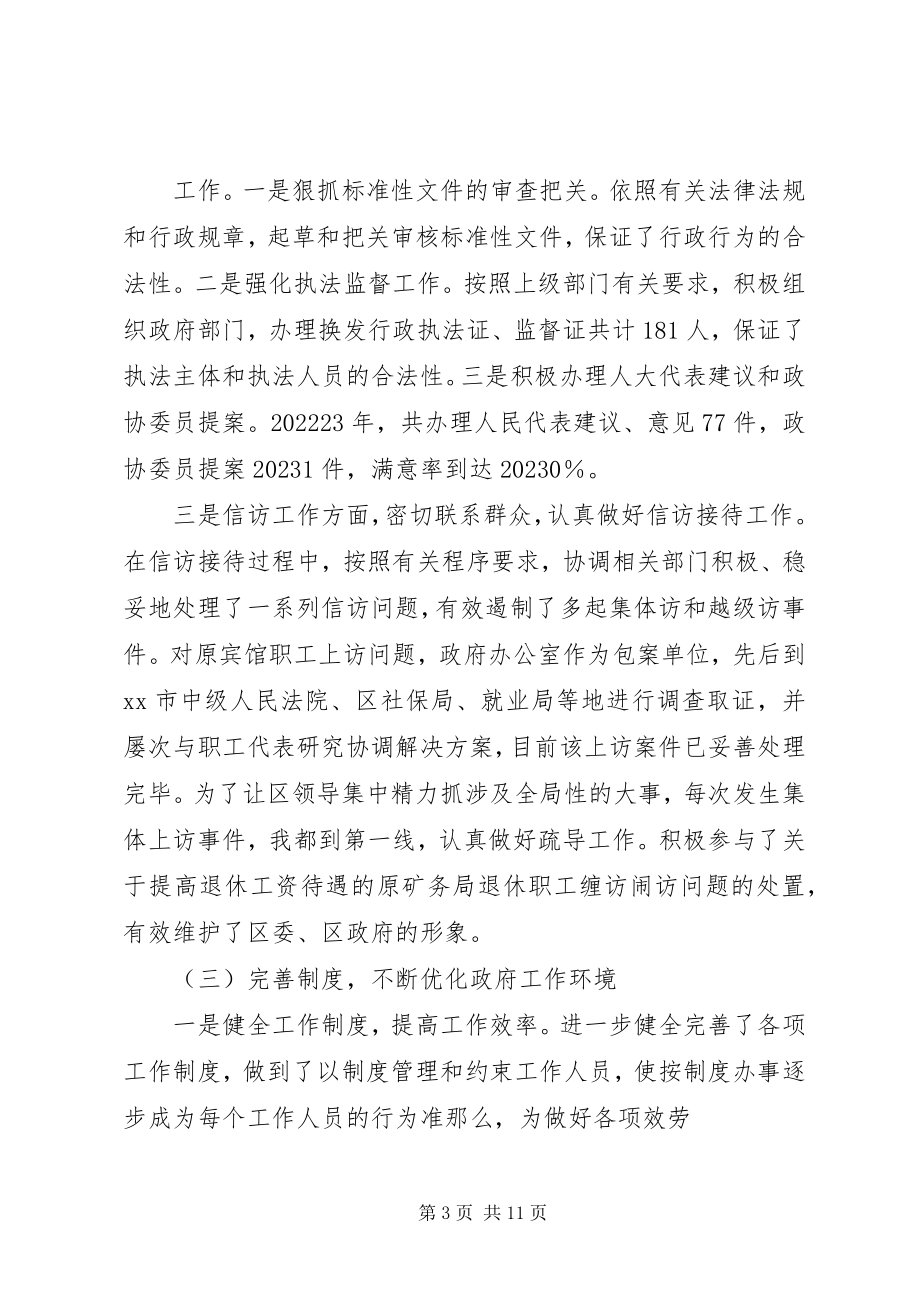 2023年政府办公室主任个人工作总结.docx_第3页