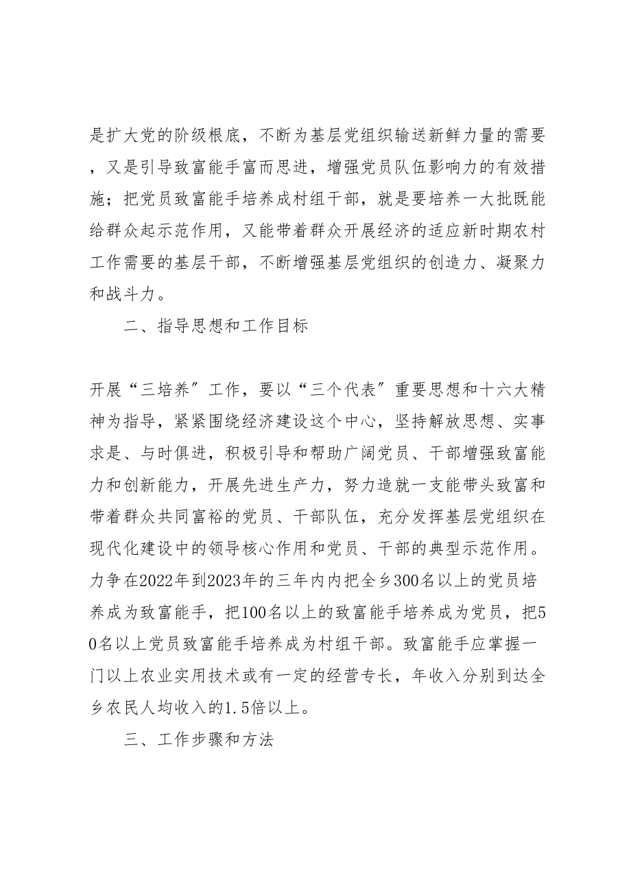 2023年乡镇党基层组织建设三培养活动方案.doc_第2页