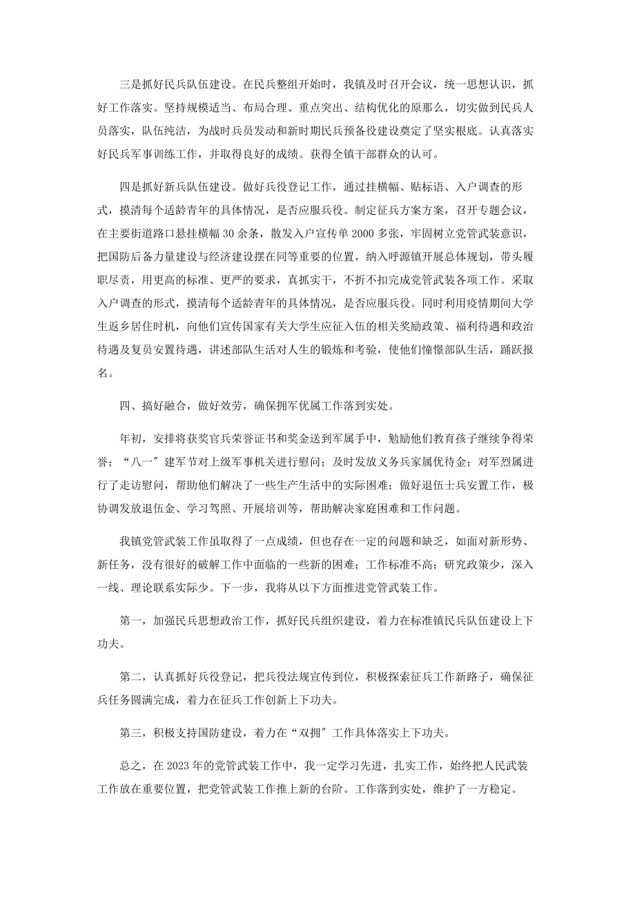 2023年乡镇党管武装工作总结.docx_第2页