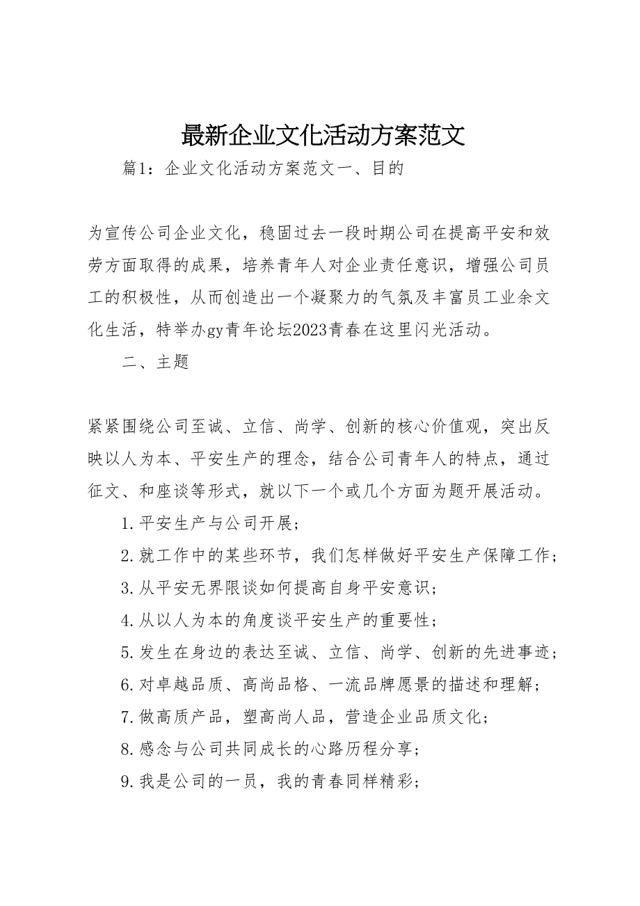 2023年企业文化活动方案范文2.doc_第1页