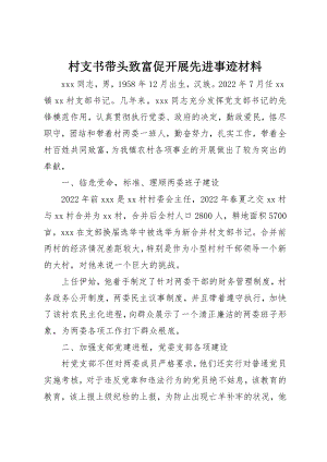 2023年村支书带头致富促发展先进事迹材料新编.docx