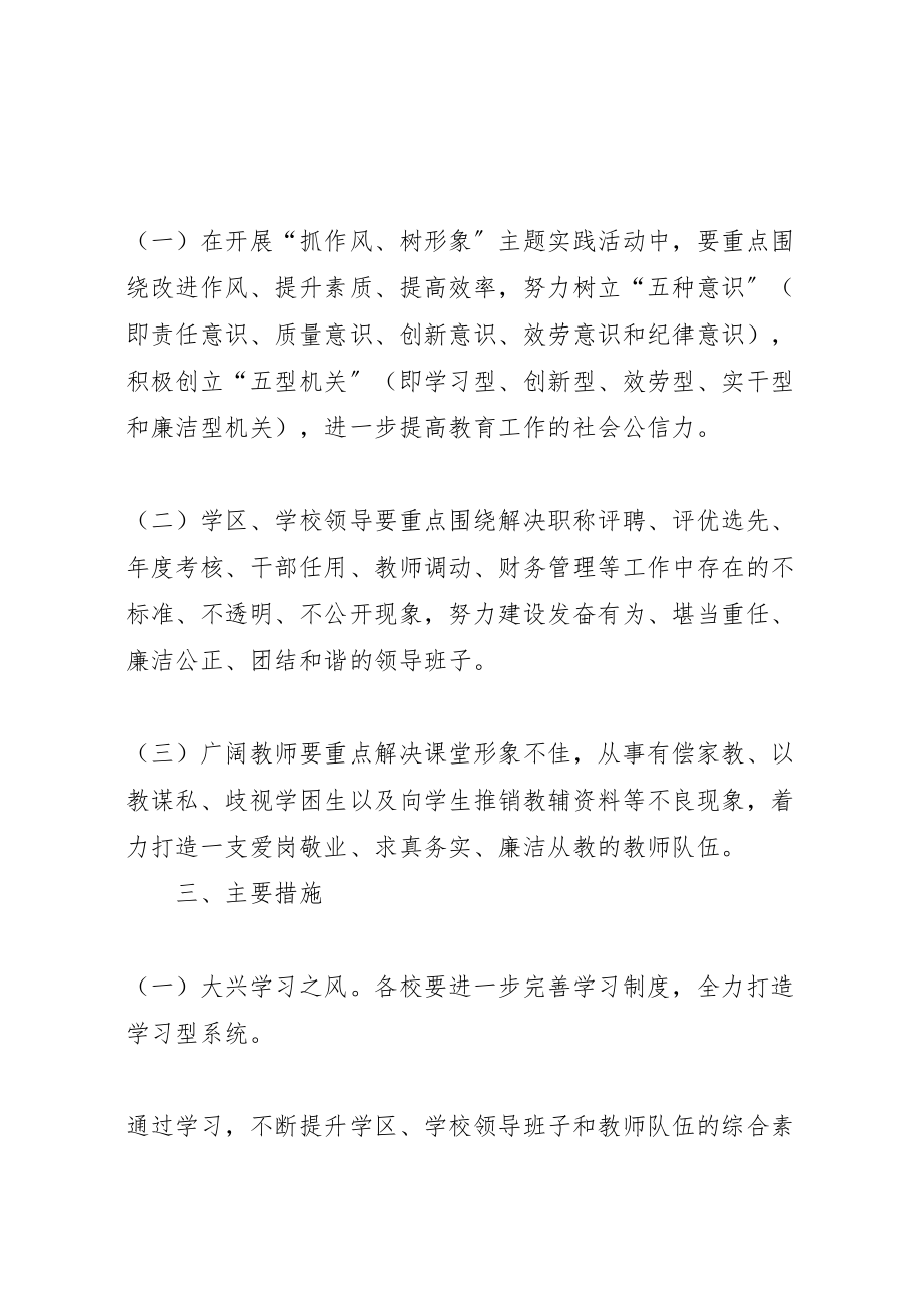 2023年河东中学抓作风树形象活动方案.doc_第2页