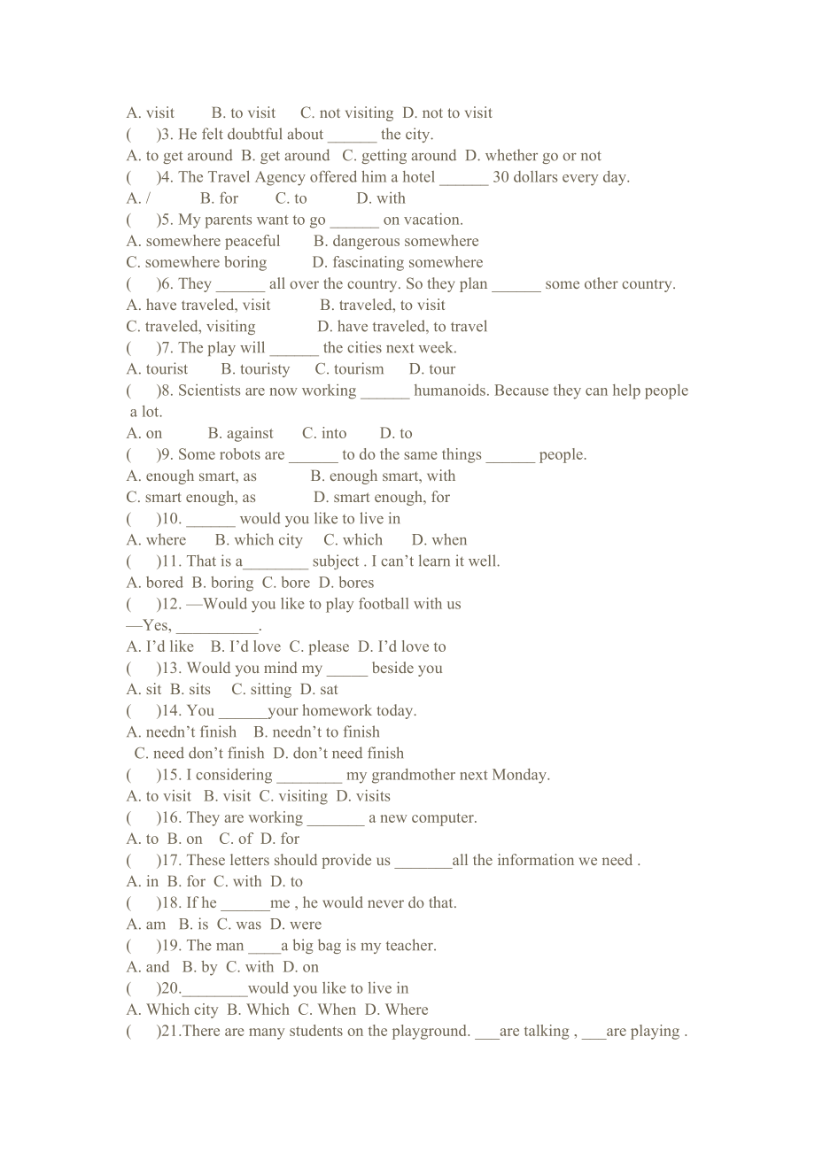 2023年新目标英语九年级上册Unit7试卷22.docx_第2页