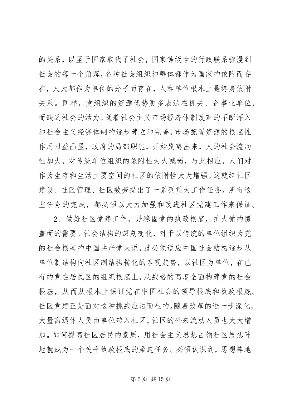 2023年全市社区党建设致辞.docx_第2页