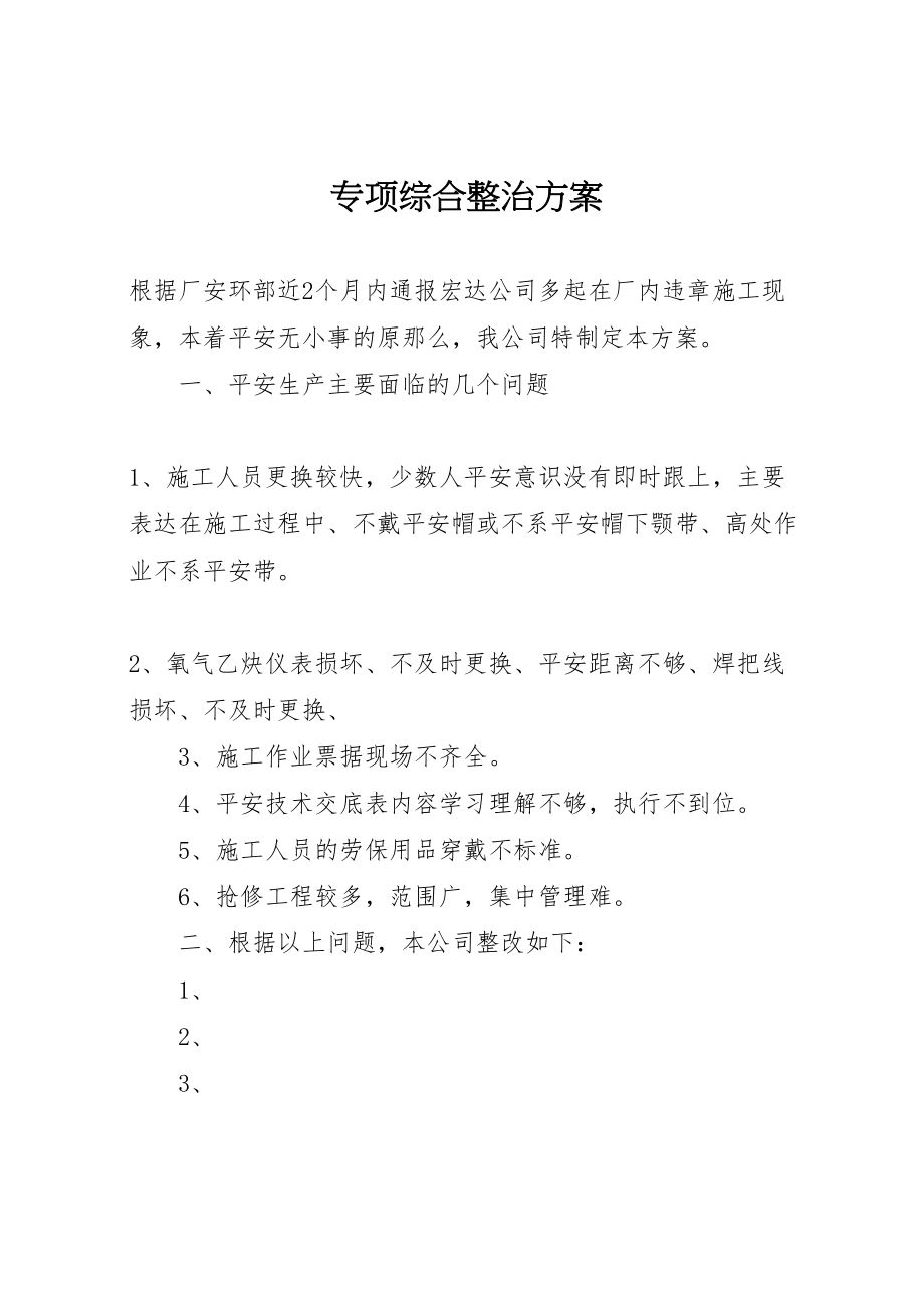 2023年专项综合整治方案.doc_第1页