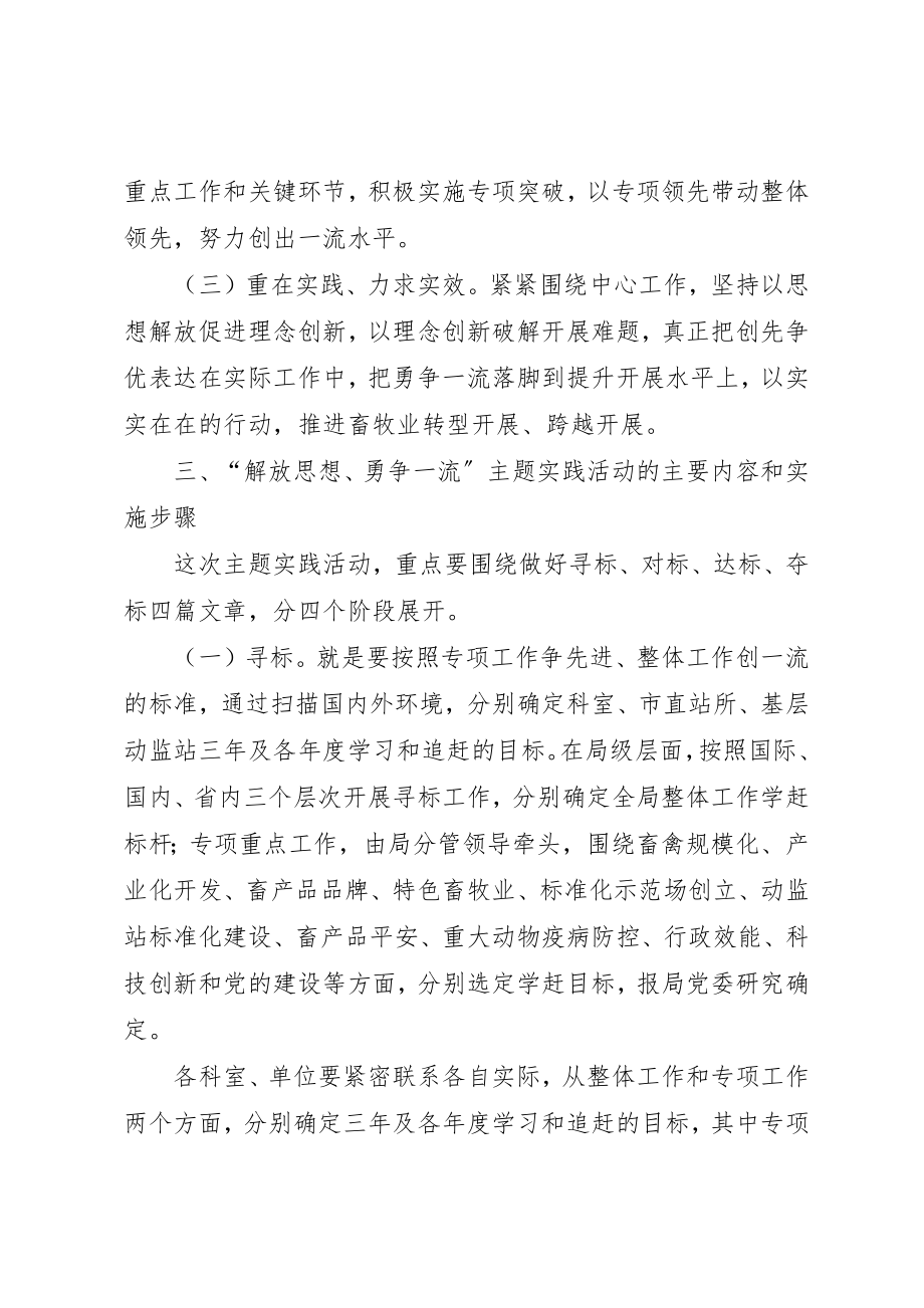 2023年畜牧局解放思想活动意见新编.docx_第3页