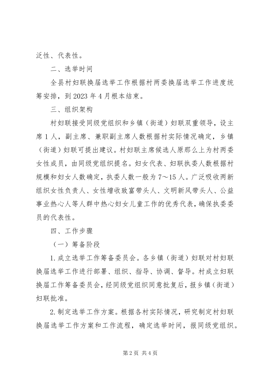 2023年妇联换届选举工作实施方案.docx_第2页