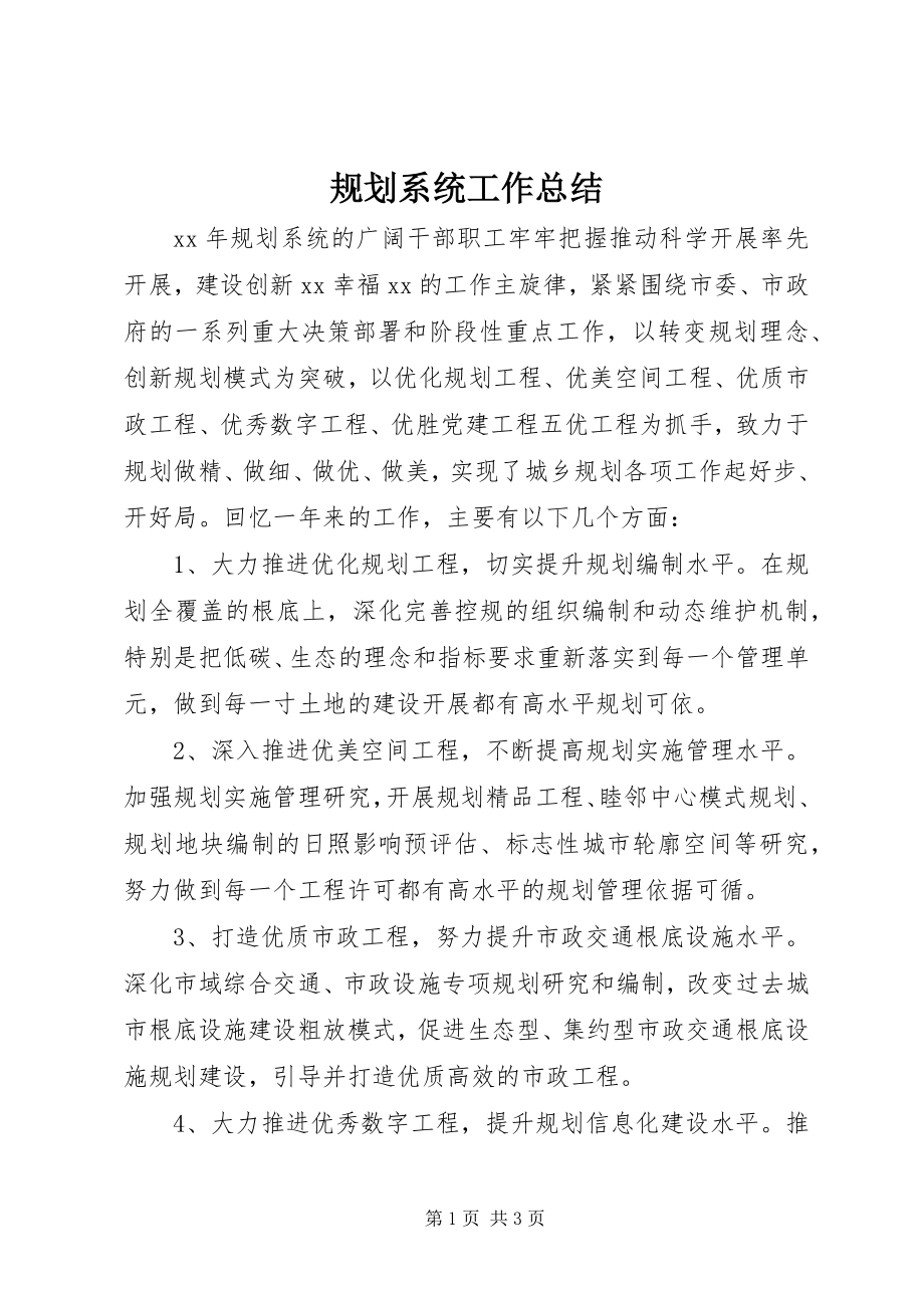 2023年规划系统工作总结.docx_第1页