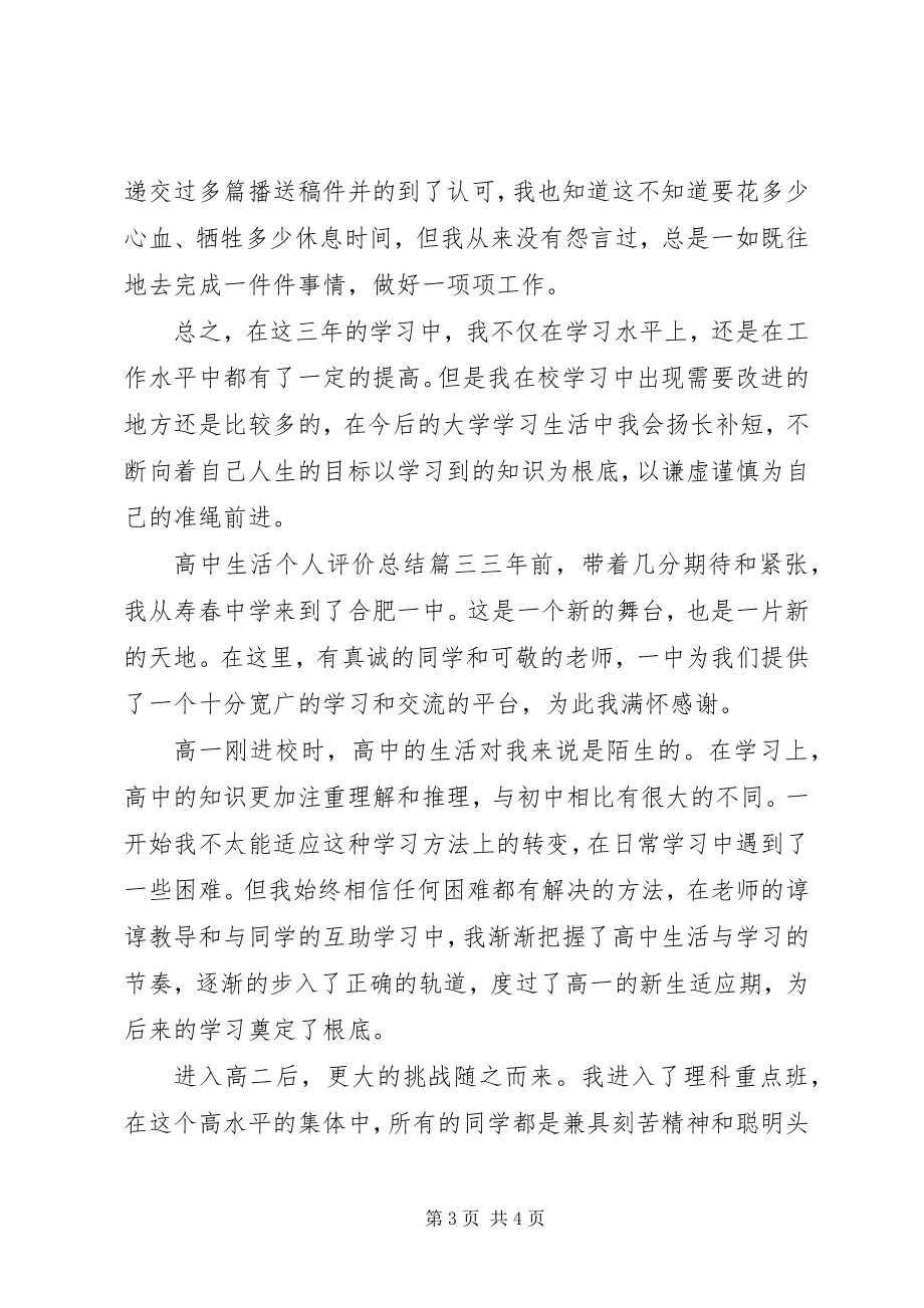 2023年高中生活个人评价总结.docx_第3页