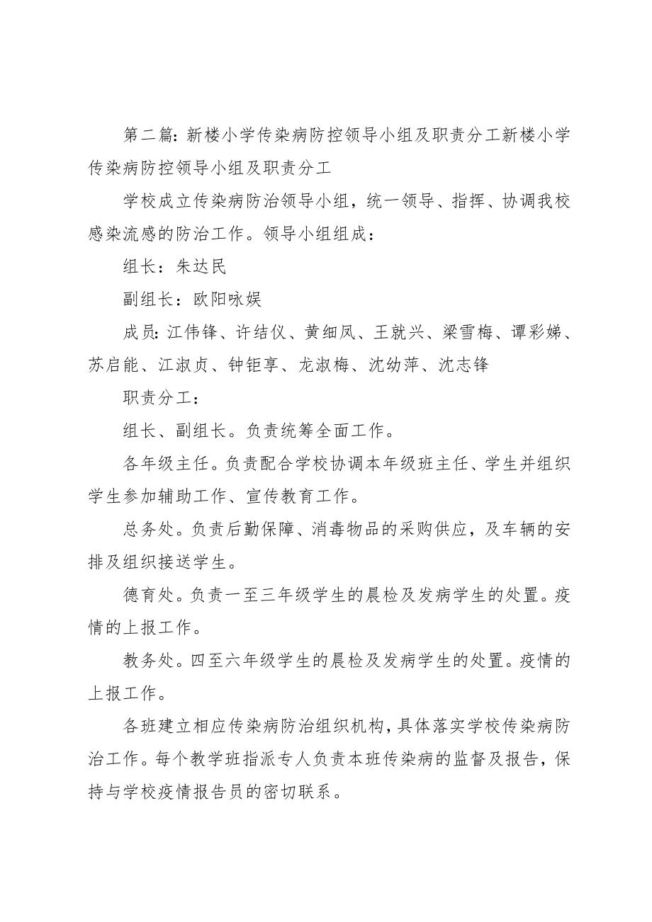 2023年传染病防控领导小组及职责分工.docx_第2页